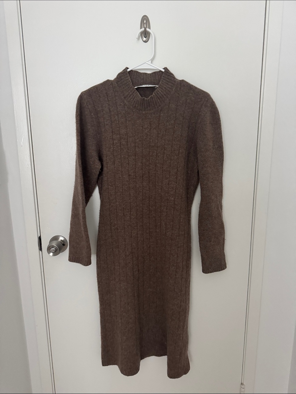 Italian Cashmere & wool long sleeve dress. Made in Italy